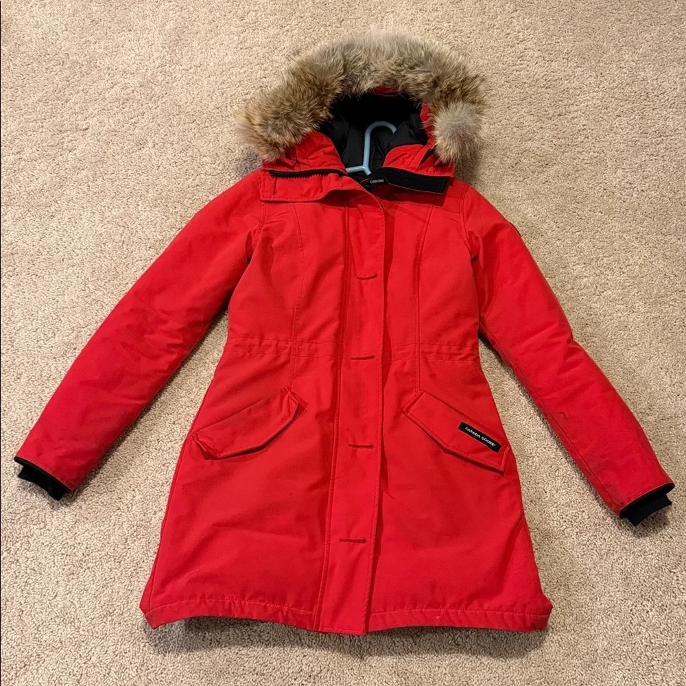 Canada Goose❤️Logo Hooded Down Coat - Picture 6 of 11